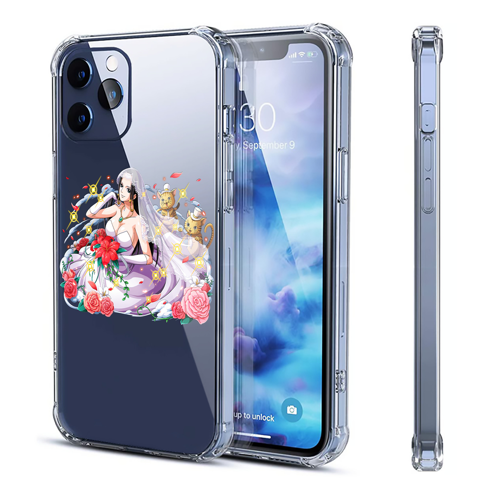 （画像用） ワンピース ボア・ハンコック ONE PIECE Boa·Hancock 【iPhone 12シリーズ対応】透明スマホケース（クリアソフトケース）